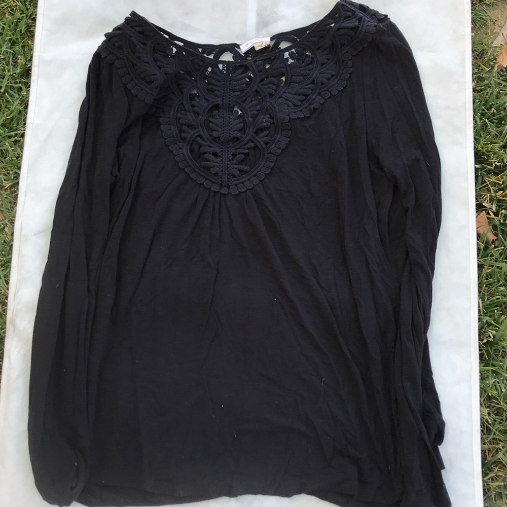 Ladies blouse with Lacey trim